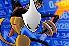 Stonks meme but the guy is swapped out for a Hollow Knight Silksong character.
